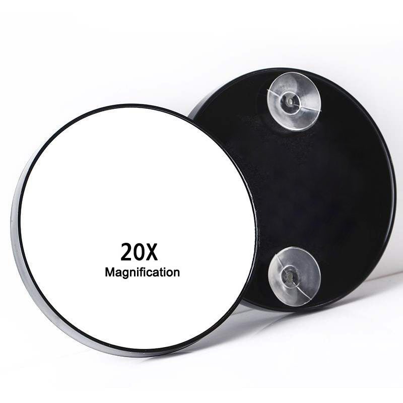 Source Manufacturer 10X20X30X Magnifying Cosmetic Mirror Bathroom Suction Cup Shaving Blackhead Suction Round Small Mirror - Image 3