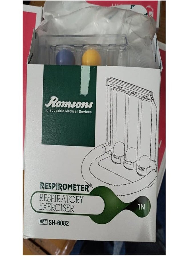 رومسونز جهاز رومسونز لتمارين التنفس العميق للرئتين - مقياس تنفس ثلاثي الحجرات بتصميم تحفيزي - Image 3
