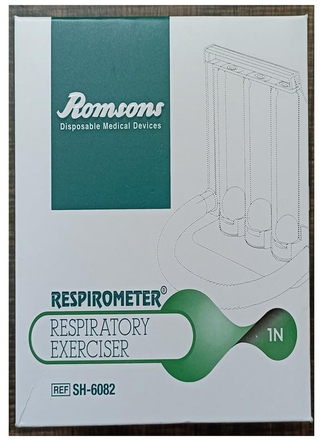 رومسونز جهاز رومسونز لتمارين التنفس العميق للرئتين - مقياس تنفس ثلاثي الحجرات بتصميم تحفيزي - Image 2