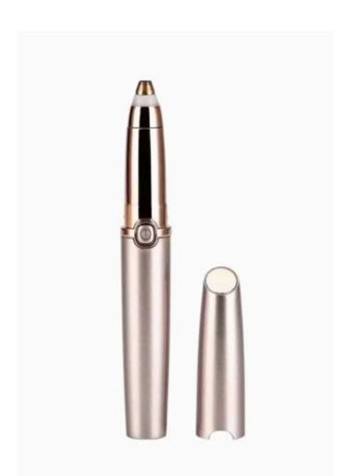 ماركة غير محددة مزيل شعر حاجب العين مزيل شعر عديم الآلام مزيل تزيين دقيق حواف العين مزيل الوجه حفار للشفاه إزالة الأنف مع ليد ضوء النساء الرجال روز جولد 