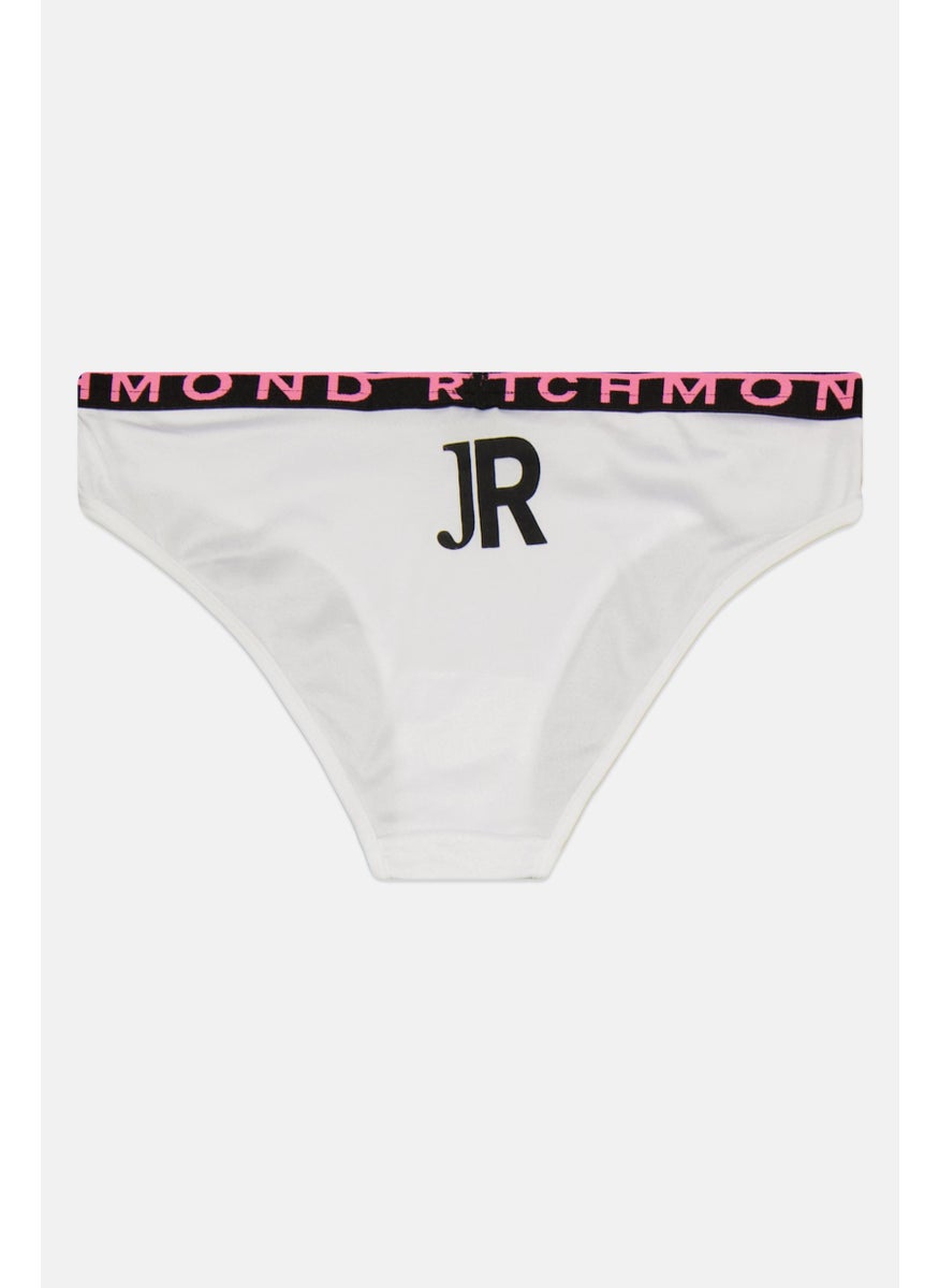 JOHN RICHMOND Women Brand Logo Pull On Panty, White  - Image 2