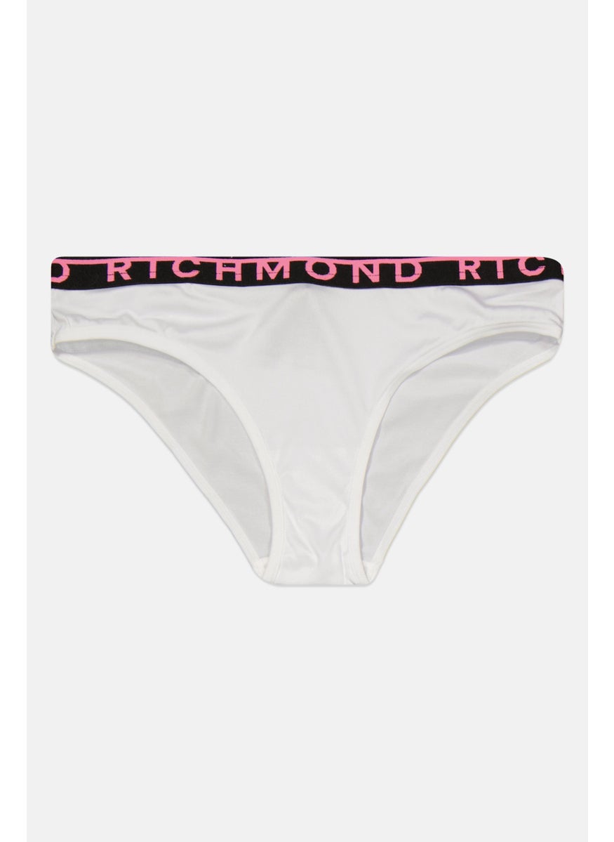 JOHN RICHMOND Women Brand Logo Pull On Panty, White  - Image 1