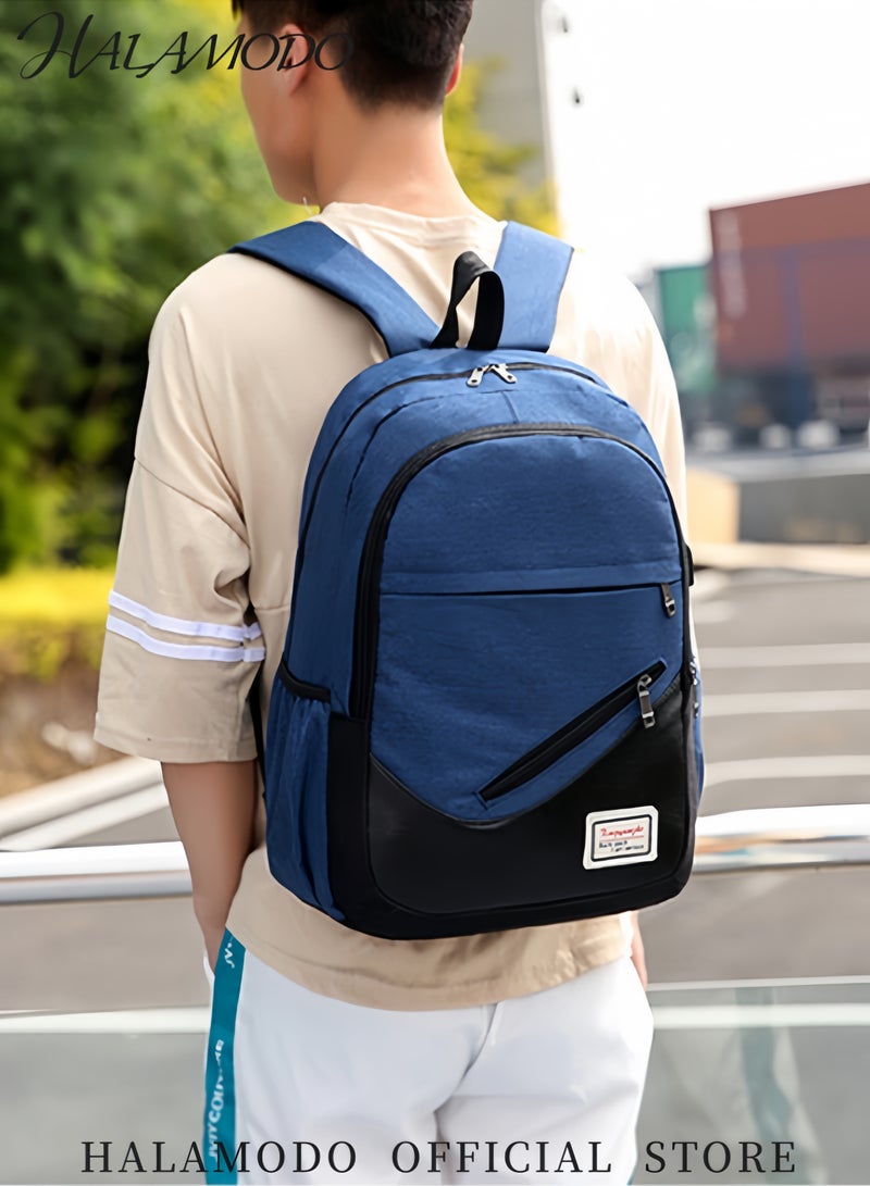 HALAMODO 3PCS Backpack Travel Carry on Backpack Water Resistant College School Bag College High School Backpack Computer Bag as Great Gifts for Men Women  - Image 4