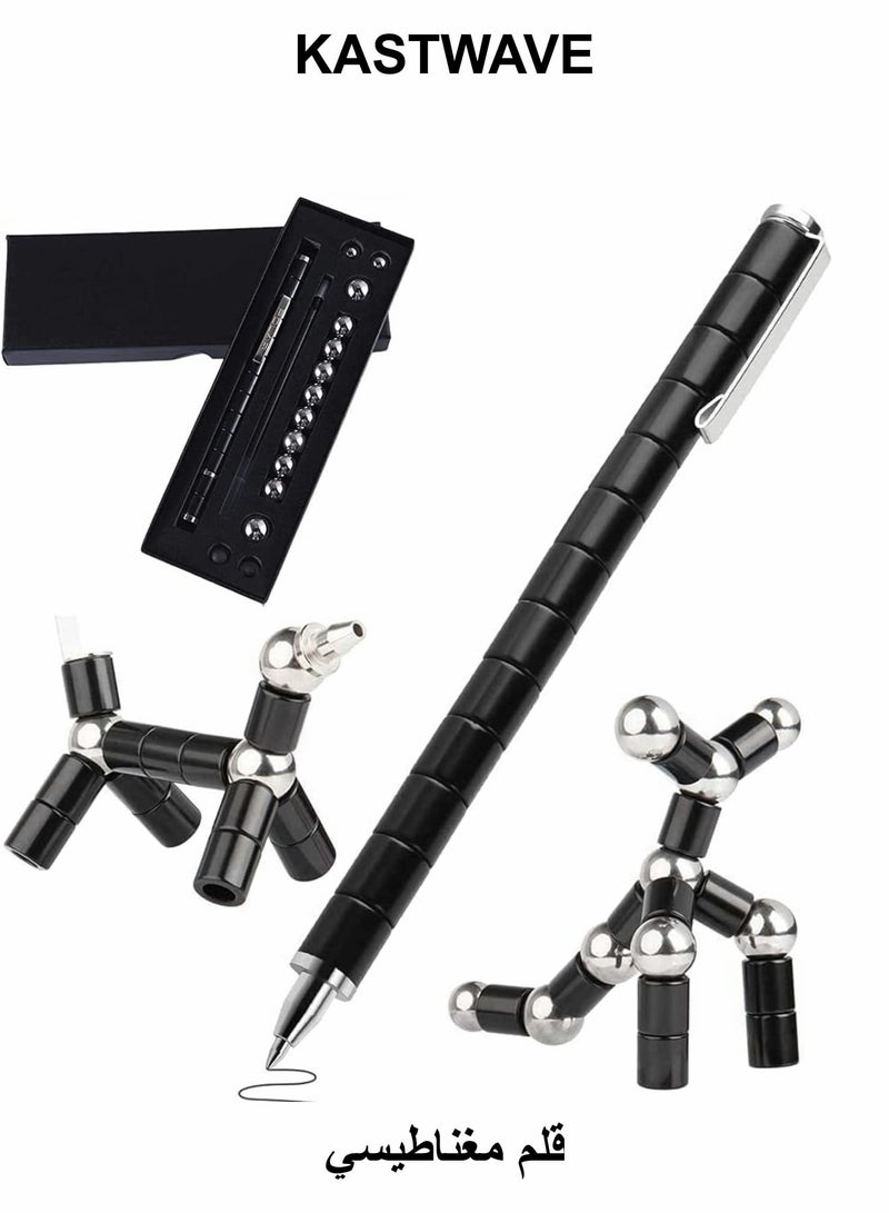 KASTWAVE Magnetic Toy Pen, Magnetic Fidget Pen, Decompression Magnetic Metal Pen, Multifunction Writing Magnet Ballpoint Pen - Image 1