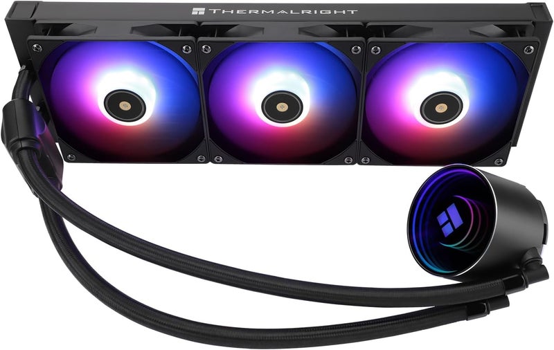 Thermalright Frozen Notte 360 Black ARGB Water Cooling CPU Cooler, 360 Black CPU Cooler Specifications, 3×120mm PWM Fans, S-FDB V2 Bearings, Suitable for AMD/AM4, Intel LGA 1700/1150/1200/2011/2066 - Image 1