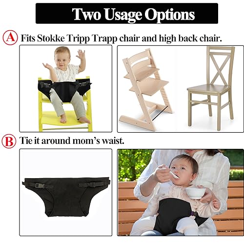 MISSEIAR Baby Harness Seat for High Chair, Portable Feeding Seat Belt, Toddler Seat Belt, Baby Booster Harness Belt for Restaurant Shopping Cart Travel - Image 4