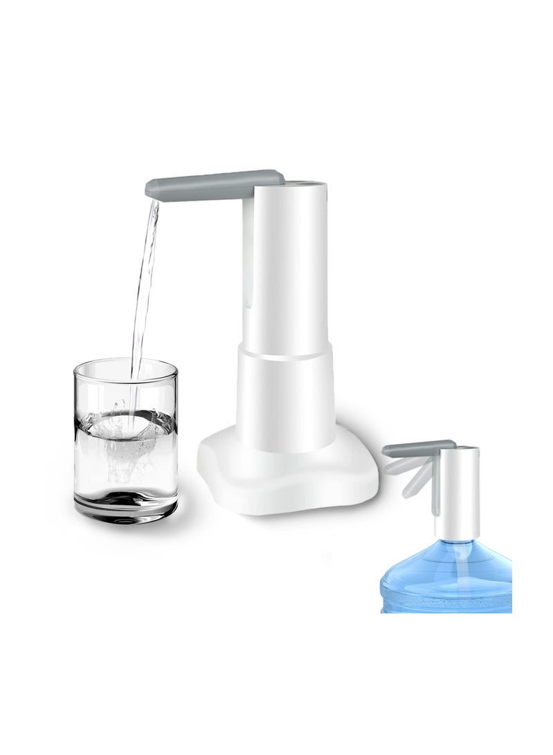 SYOSI Desktop Water Bottle Pump, Electric Bottle Pump USB Powered Convenient Hydration DeviceDispenser Desktop Hydration Station Office Water Pump for 5 Gallon & Universal Bottles, Home, Office, Outdoor  - Image 1