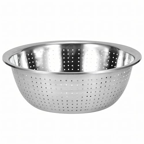 EVK® German Multifunctional Stainless Steel Basin 3 in 1 Colander Basin Mixing Bowl Set Salad Maker Strainer Bowl with Drain Basket Fruit Vegetable Cutter Grater - Image 5