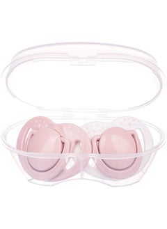 Mamajoo Sterilization & Storage Box Silicone Orthodontic Double Pacifier Powder Pink / 12 Months +  - Image 2