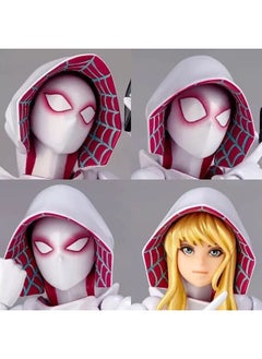 General Spider Gwen Hands-On Office Figure Model Anime Character Spider-Man PVC Painted Action Figure (7 Inch Scale)  - Image 4