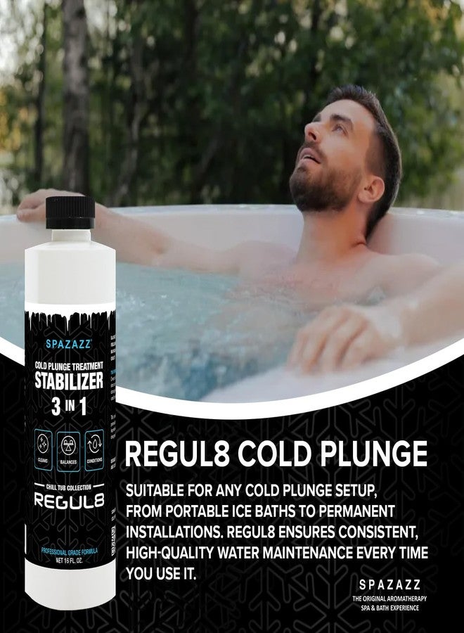 Spazazz Regul8 Cold Plunge Water Stabilizer - Chlorine-Free Water Treatment for Ice Baths & Cold Plunge Tubs - Balances & Conditions, Safe on Skin, Professional Grade - 16 fl oz - Image 5