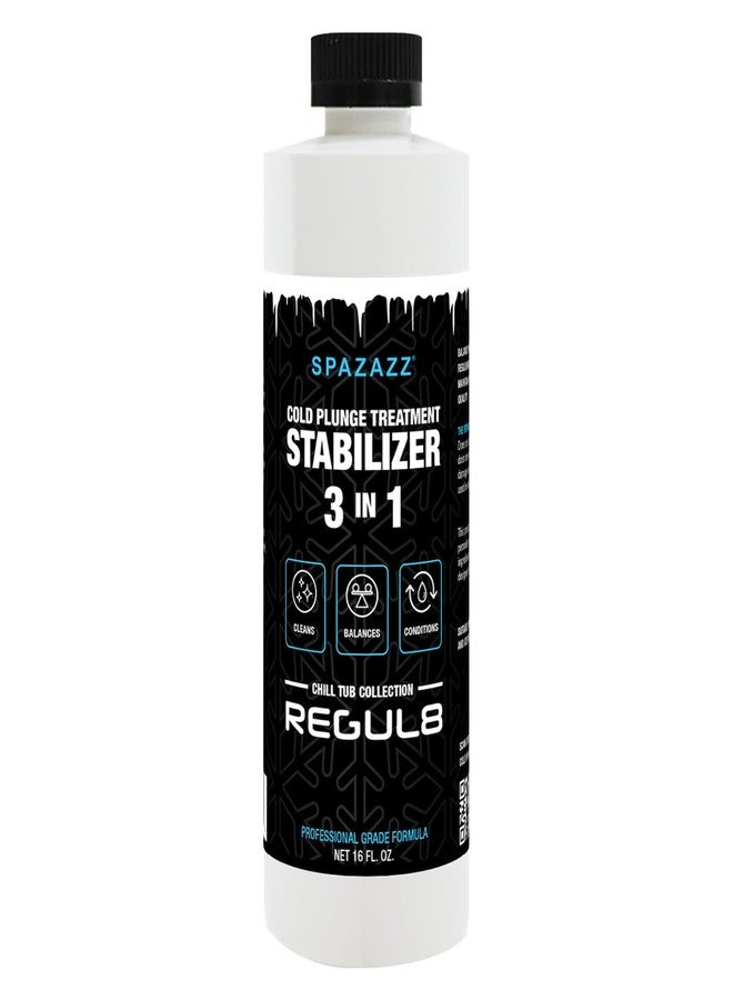 Spazazz Regul8 Cold Plunge Water Stabilizer - Chlorine-Free Water Treatment for Ice Baths & Cold Plunge Tubs - Balances & Conditions, Safe on Skin, Professional Grade - 16 fl oz - Image 1