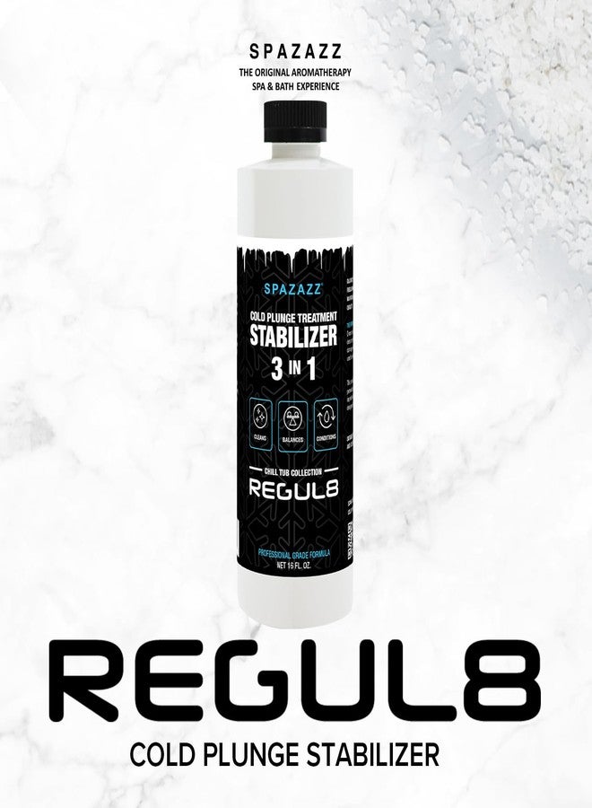 Spazazz Regul8 Cold Plunge Water Stabilizer - Chlorine-Free Water Treatment for Ice Baths & Cold Plunge Tubs - Balances & Conditions, Safe on Skin, Professional Grade - 16 fl oz - Image 2