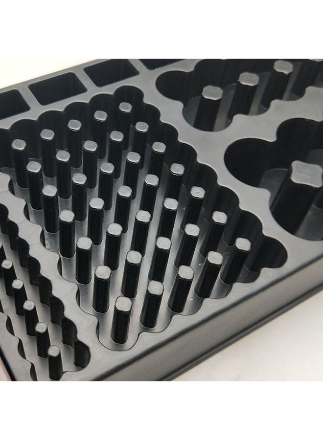 NIBEMINENT Portable Cell Organizer Black 35x5x18centimeter  - Image 4