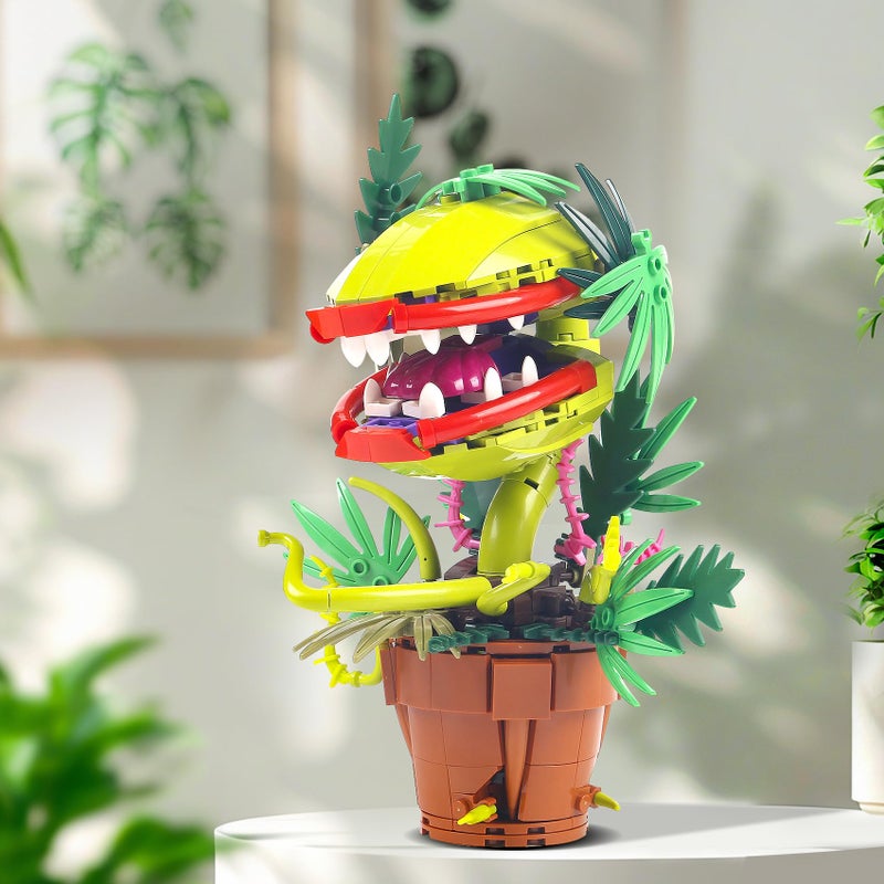 Bibilock 322PCS Horrous Audrey The 2 Piranha Plant Cannibal Flower Building Toys Model Compatible with lego Size,Unique Cannibal Flowers Monster Christmas DIY Decor,A Great Decorative Toy for 6+ - Image 2
