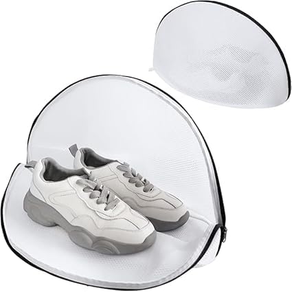ILAVILA ILAVILA Shoes Wash Bags with Bumper Protectors Mesh Laundry Bags for Washing Machine Dryer Protective Shoe Washing Bag for Sneakers Socks Delicate Footwear Pack of 2  - Image 3