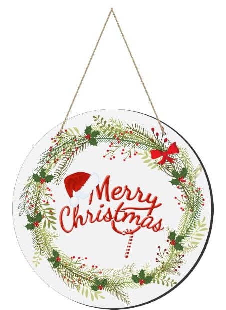 Webelkart Webelkart Merry Christmas Door Hanging for Christmas Decorations,Wall Hanging for Home - Santa with Gifts Christmas Items Wall Hanging (3)  - Image 1