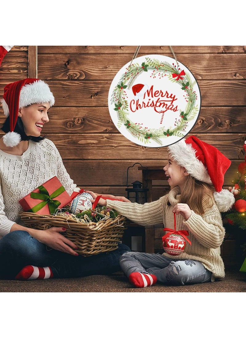 Webelkart Webelkart Merry Christmas Door Hanging for Christmas Decorations,Wall Hanging for Home - Santa with Gifts Christmas Items Wall Hanging (3)  - Image 3