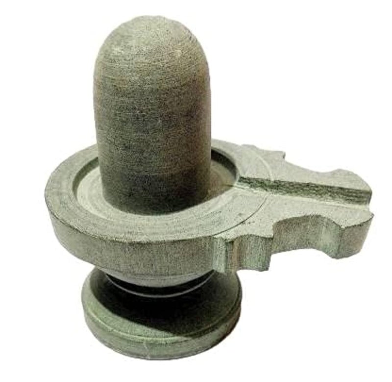 athizay Stone Shivling Statue Made up of Gorara Stone Handcrafted Shiva Lingam Available in Black and Grey in Different Sizes (9.8 CM), Lord Shiva - Image 3