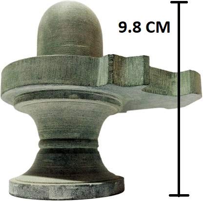 athizay Stone Shivling Statue Made up of Gorara Stone Handcrafted Shiva Lingam Available in Black and Grey in Different Sizes (9.8 CM), Lord Shiva - Image 2