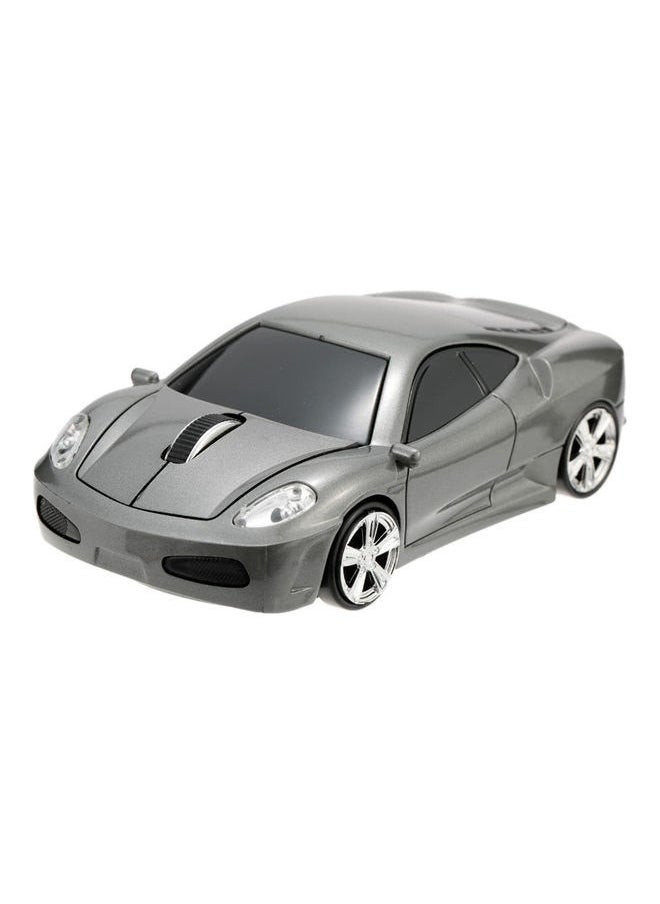 NIBEMINENT Wireless Racing Car Shaped Optical USB Mouse Gray/Black  - Image 1