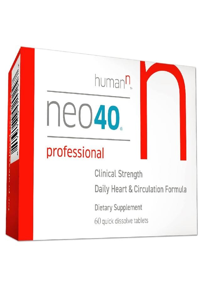 HumanN Neo40 Professional - Daily Heart & Circulation Support - Methylfolate, Beet Root Powder, Hawthorn Berry, L-citrulline - 60 Dissolvable Tablets - Image 1