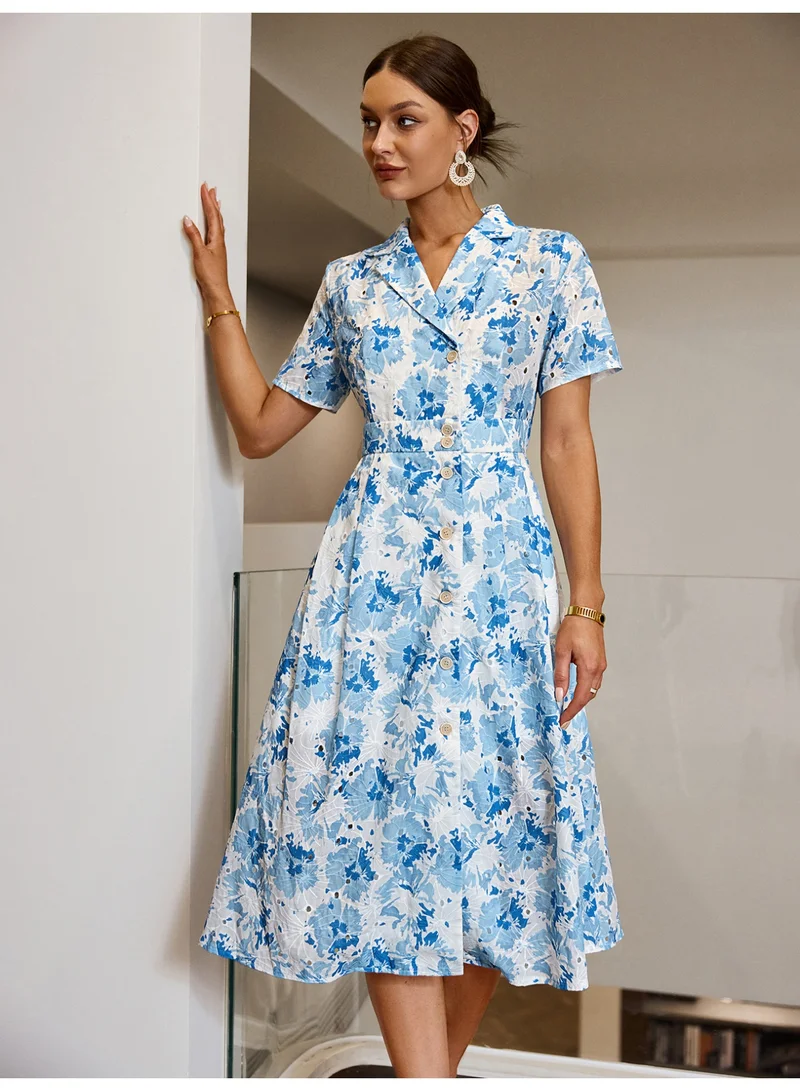 SIMPLEE Women's Summer Elegant DressLight & Comfortable Lightweight Cotton Blend Perfect for Outings