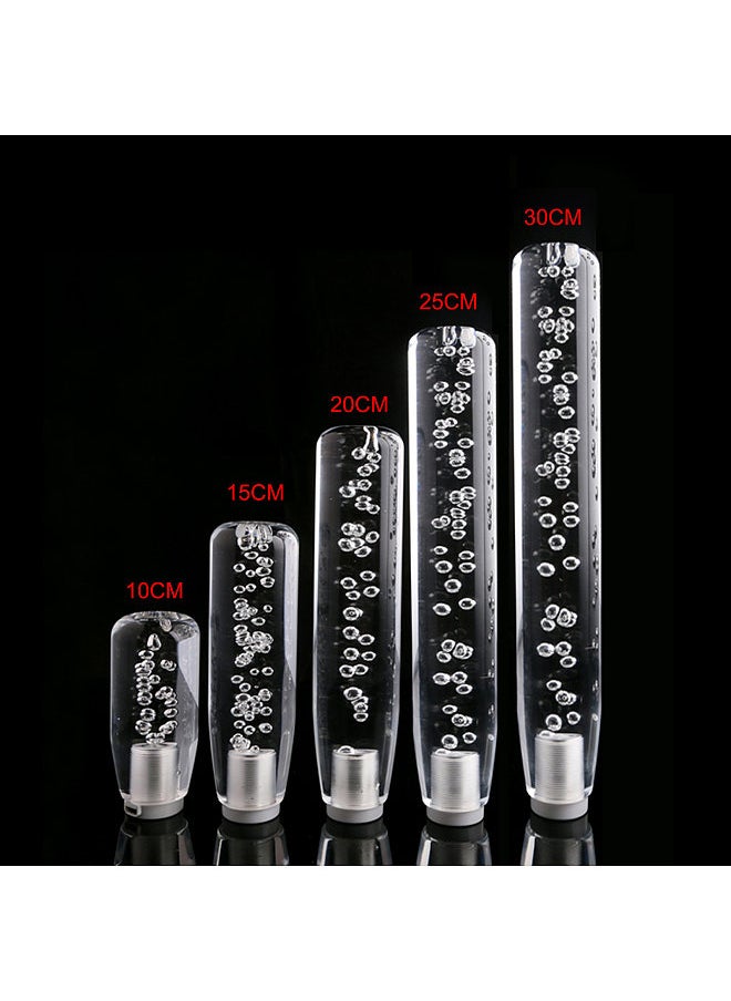 Generic - LED Light RGB Shift Knob Stick Crystal Transparent Bubble Gear Shifter10cm/15cm/20cm/25cm/30cm，Multicolor Gradient Shift Knob Universal - Image 1