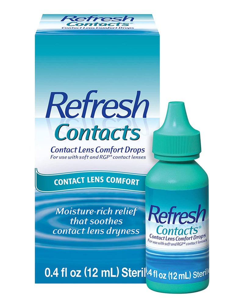 Refresh Contacts, Contact Lens Comfort Drops For Use with Contact Lenses, 0.4 fl oz (12 mL) - Image 1