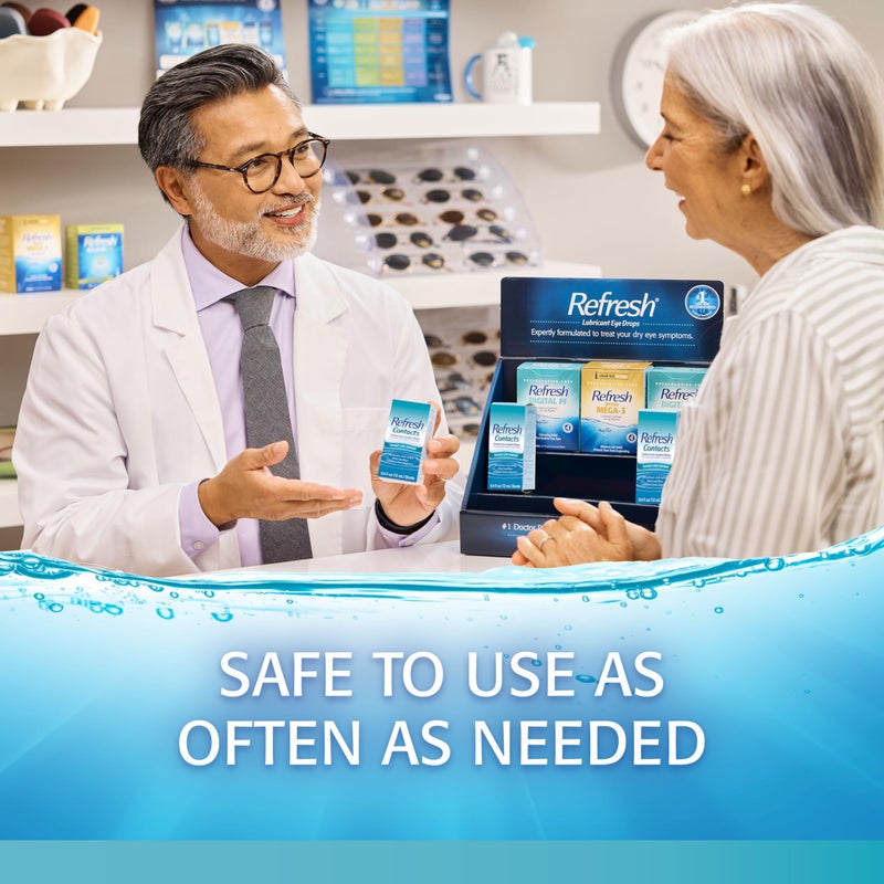 Refresh Contacts, Contact Lens Comfort Drops For Use with Contact Lenses, 0.4 fl oz (12 mL) - Image 3