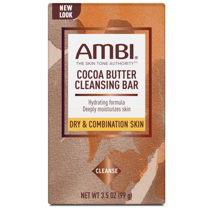 Ambi Cleansing Bar Soap Cocoa Butter 3.5oz (3 Pack) - Image 1