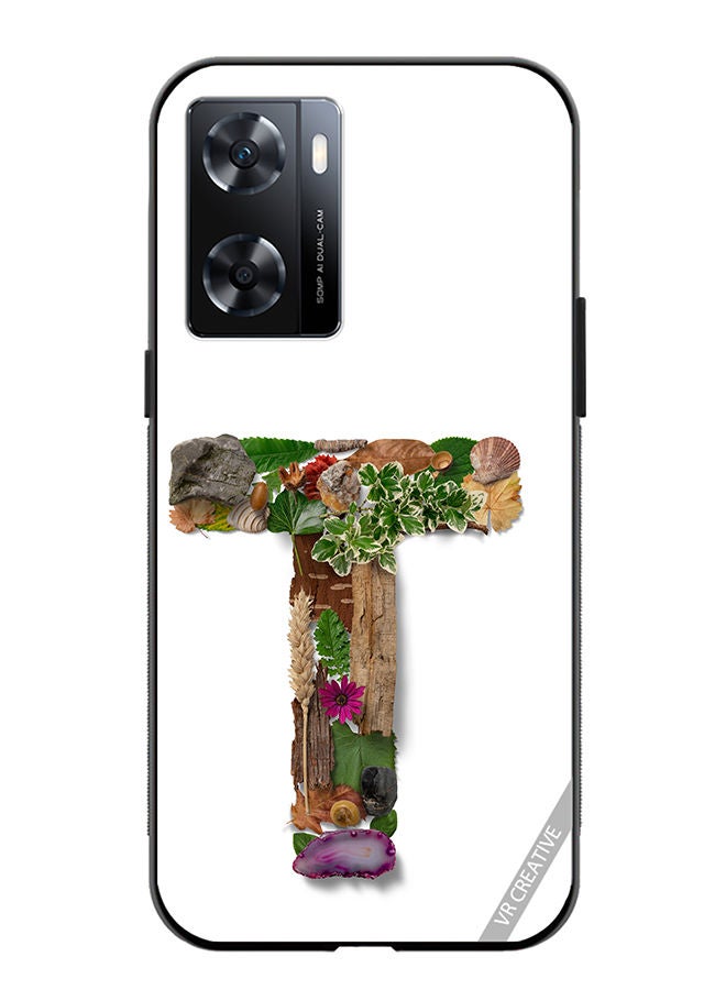 VR CREATIVE Protective Case Cover For OnePlus Nord N20 SE Alphabet T Design Multicolour - Image 1