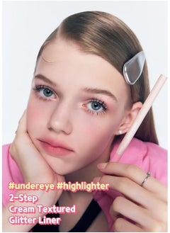 COLORGRAM Under Eye Highlighter Stick 02 Cool Tone Silkysmooth Longlasting Highlighter & Contouring Stick For Smudgeproof Shining Daily Makeup  - Image 2