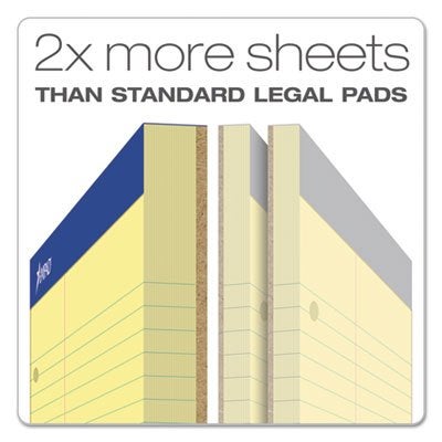Ampad Evidence Dual Pad, Narrow/Margin Ruled, Size 8.5 x 11.75 Inches, Canary Paper, 100 Sheets Per Pad (20-246), - Image 2