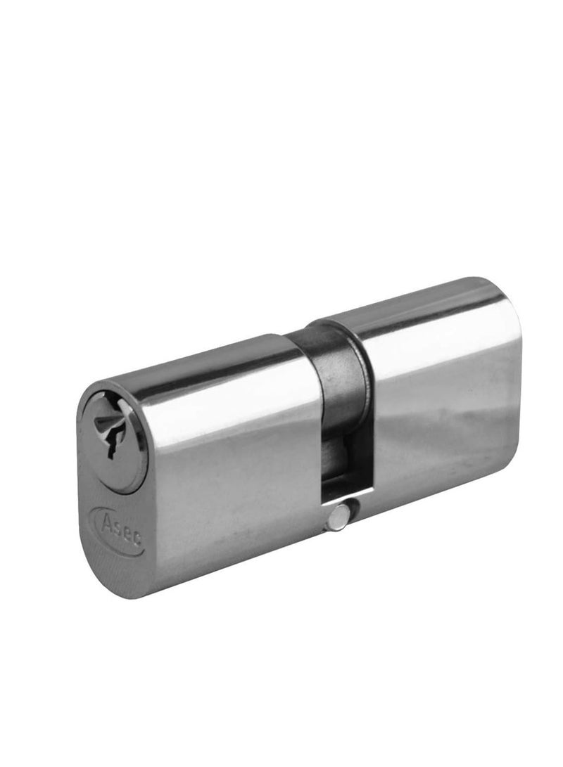 KNP KNP Chrome Plated Oval Cylinder Lock 54mm Perfect for home, office, and commercial security  - Image 1
