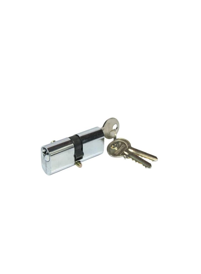 KNP KNP Chrome Plated Oval Cylinder Lock 54mm Perfect for home, office, and commercial security  - Image 2