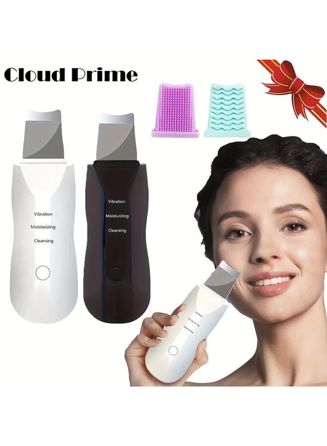 Black Electric Facial Cleansing Scrubber Pore Cleaner Blackhead Remover - Image 2