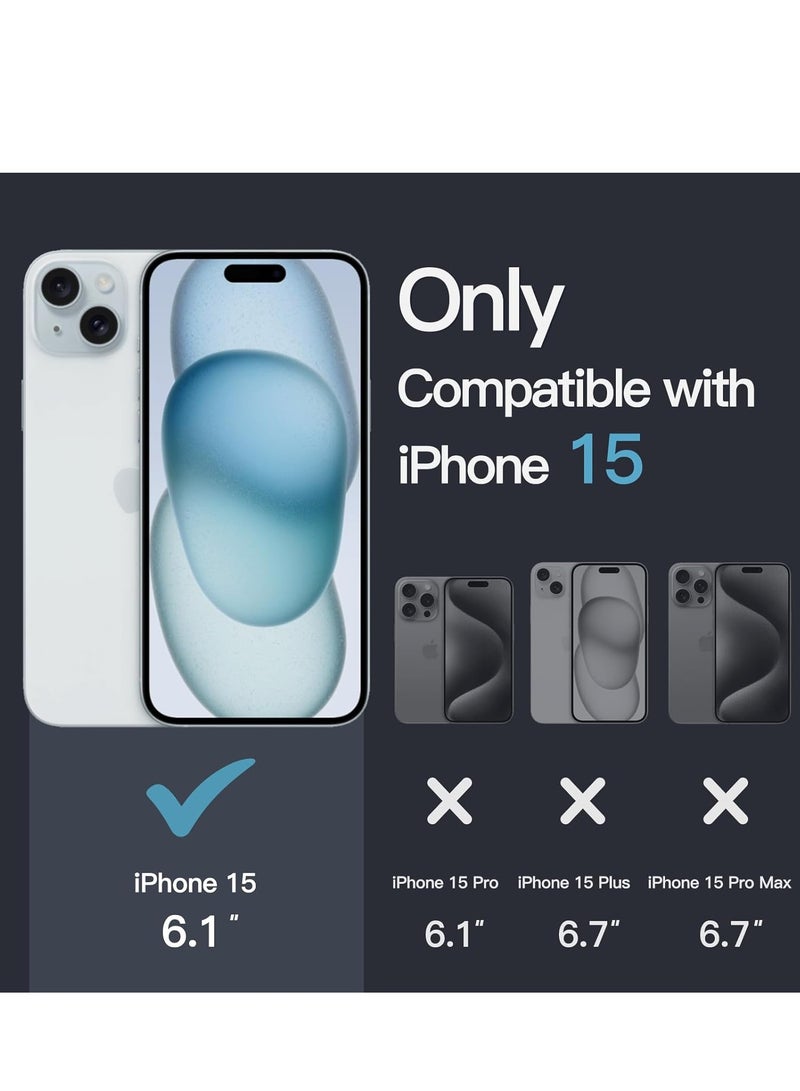 Salab Case for iPhone 15 6.1-Inch, Non-Yellowing Shockproof Phone Bumper Cover, Anti-Scratch Clear Back (Clear) - Image 4