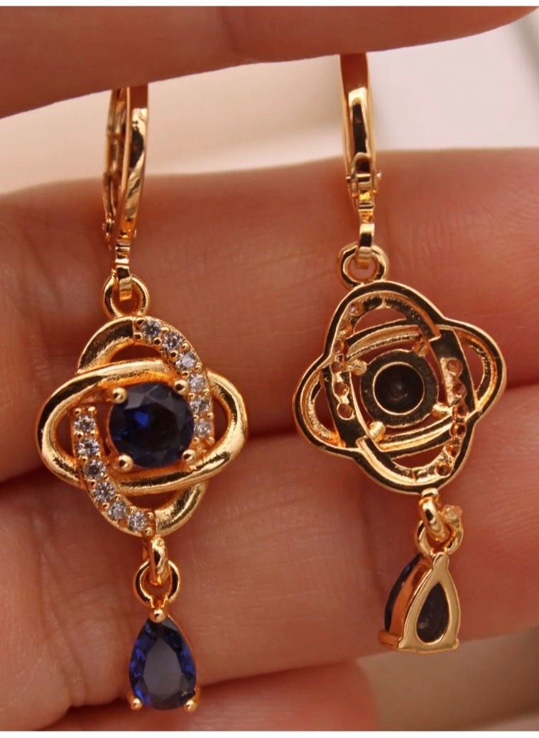 Noon-chi - 18K Gold Plated Earrings Cubic Zircon - Image 1