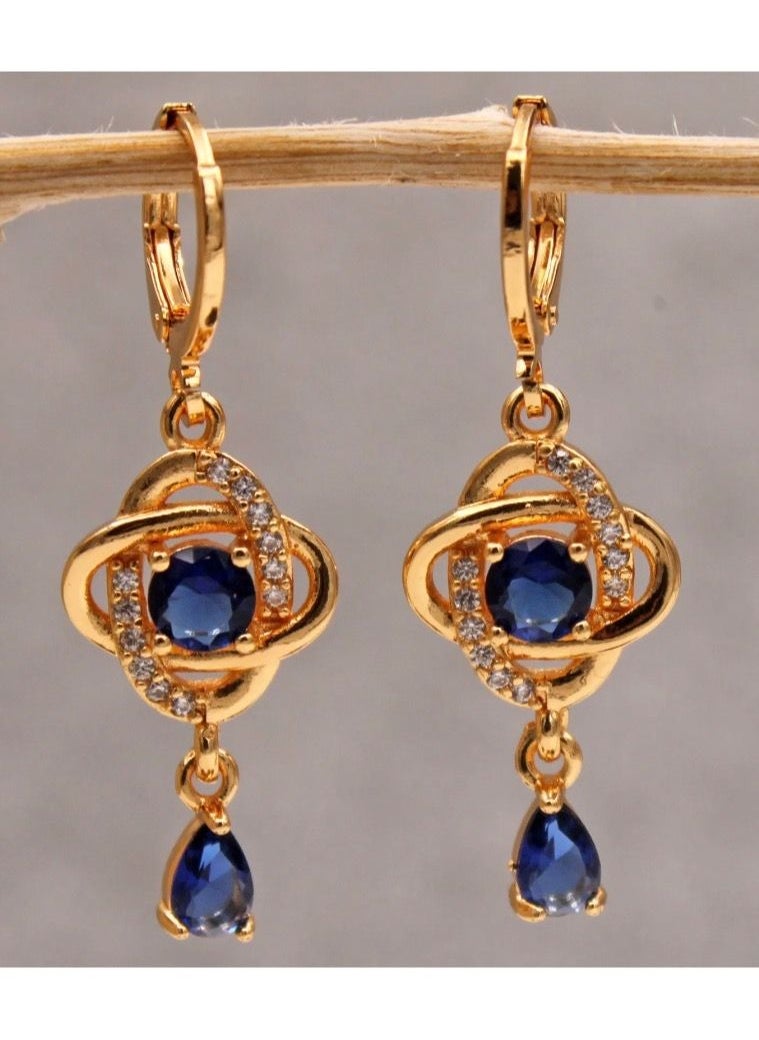 Noon-chi - 18K Gold Plated Earrings Cubic Zircon - Image 1
