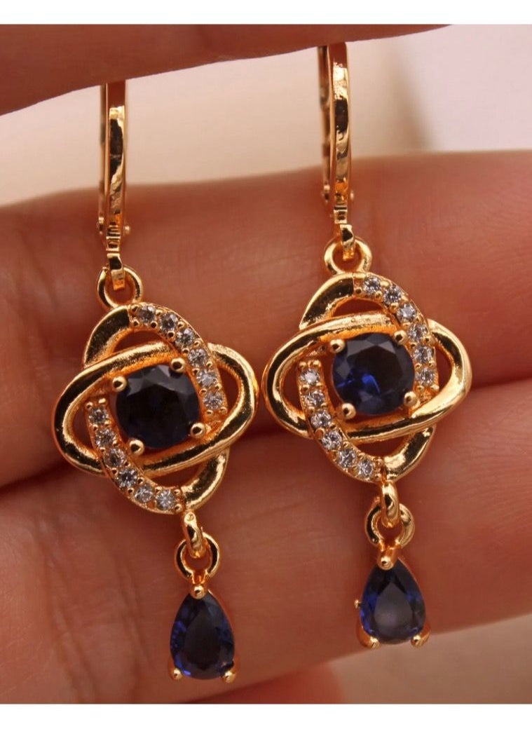 Noon-chi - 18K Gold Plated Earrings Cubic Zircon - Image 1