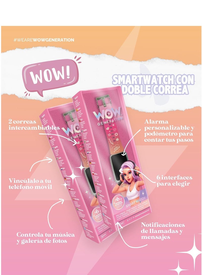 Wow Generation Smart-watch Pink - Image 4