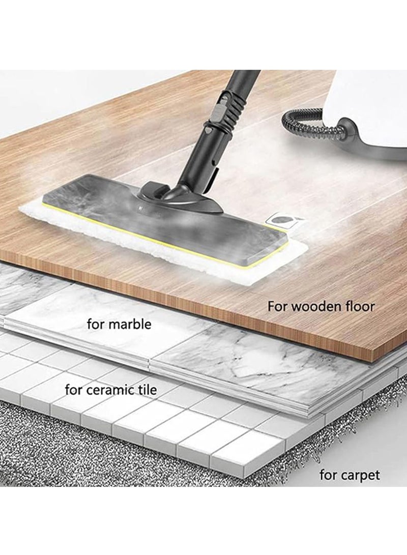 4 Piece  Steam Mop Replacement Pads Compatible for Karcher SC Steam Cleaner Microfiber Mop Cloth Steam Pocket Mop Pads Set for SC Floor Nozzle SC2 SC3 SC4 SC5(2 Mop Cloth and 2 Cloth Cover),White.  - Image 4