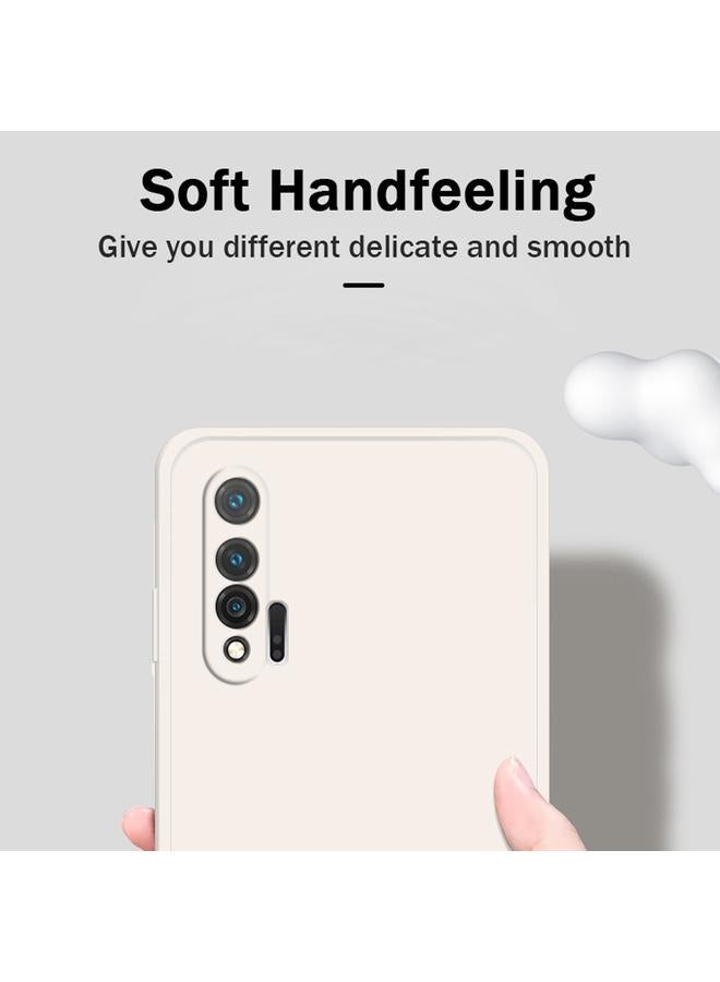 S-TOP Case For Huawei nova 6 5G Solid Color Imitation Liquid Silicone Straight Edge Dropproof Full Coverage Protective Case - Image 2