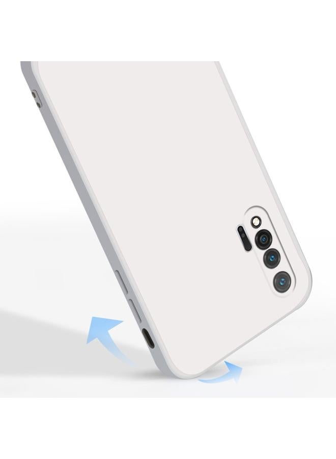 S-TOP Case For Huawei nova 6 5G Solid Color Imitation Liquid Silicone Straight Edge Dropproof Full Coverage Protective Case - Image 5