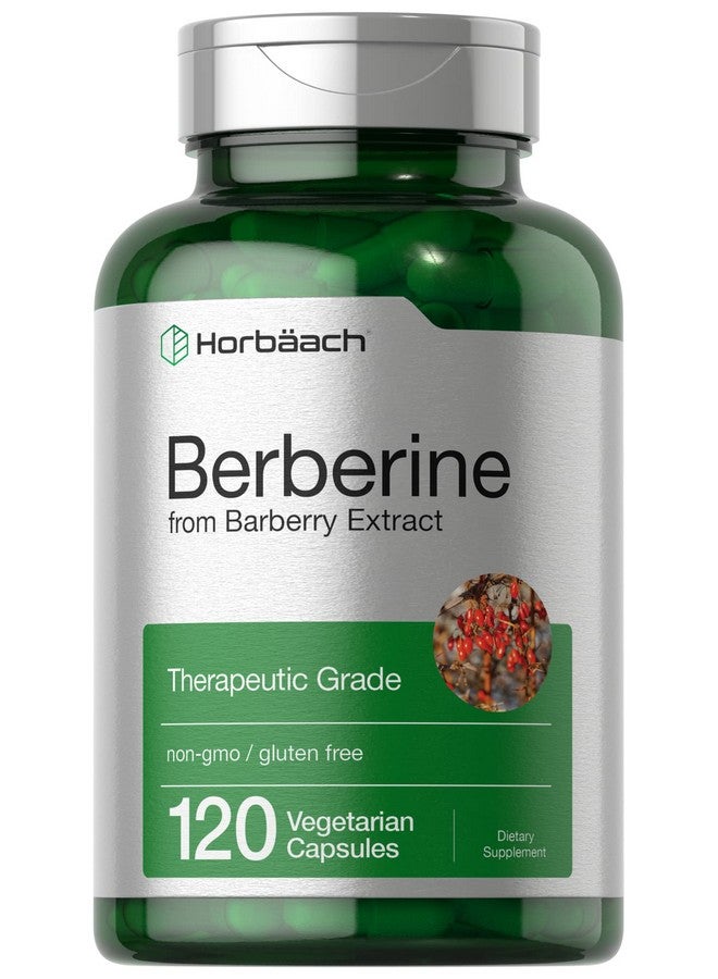 Horbäach Horbaach Berberine 500mg Supplement | 120 Capsules | Berberine HCl from Barberry Extract | Non-GMO, Gluten Free - Image 1