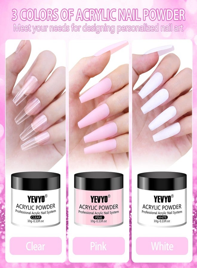 YEVYO Acrylic Nail Kit with Drill, Acrylic Nail Kit for Beginners with Everything UV Light Nail Art Tools Gift Set for Home Salon - Image 3