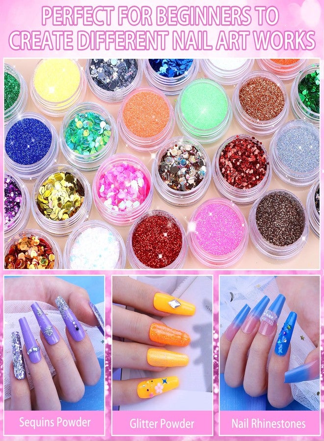 YEVYO Acrylic Nail Kit with Drill, Acrylic Nail Kit for Beginners with Everything UV Light Nail Art Tools Gift Set for Home Salon - Image 4
