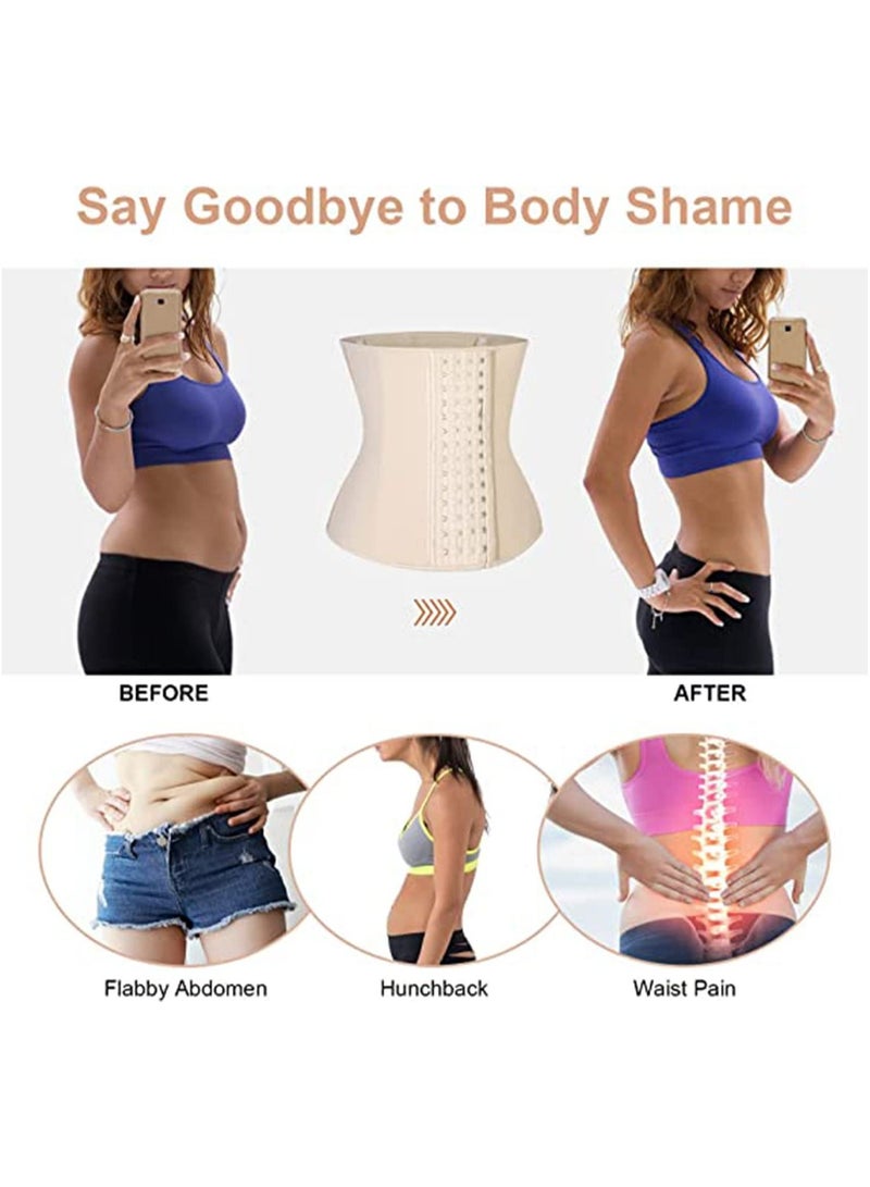 SYOSI Latex Waist Trainer for Women 4 Hooks Waist Cincher Corset Hourglass Body Shaper Girdle  M - Image 3