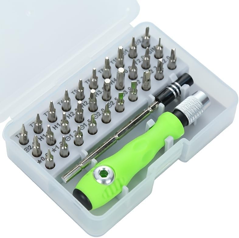 SYOSI 32-in-1 Precision Screwdriver Set with Magnetic Tips, Portable Multi-Bit Multifunction Repair Tool Kit for Electronics (Phone, Laptop, Eyeglasses, Watch, Toys) - Image 1